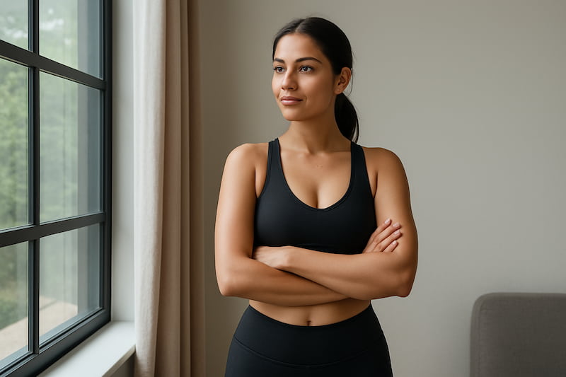 Woman after pregnancy considering tummy tuck in Atlanta for a flatter stomach